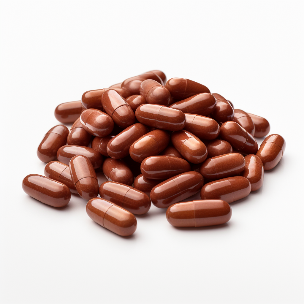 smi_hyper_realistic_pile_of_brown_pills_white_background_e068f8b3-75ea-44f0-af2f-7cf2d01368e6