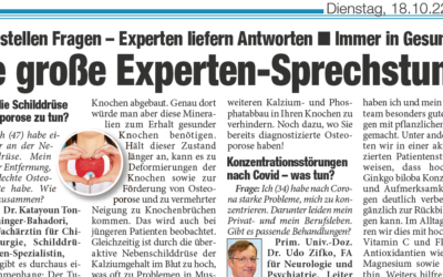 Heute: Die große Experten-Sprechstunde vom 18.10.2022