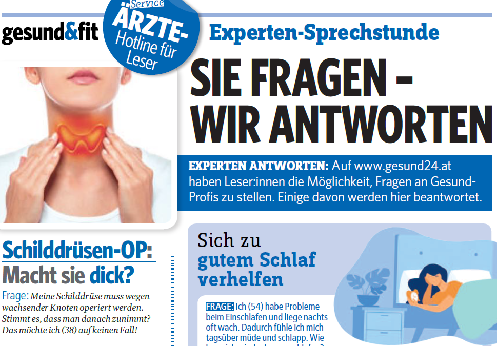 gesund&fit: Schilddrüsen-OP: Macht sie dick?