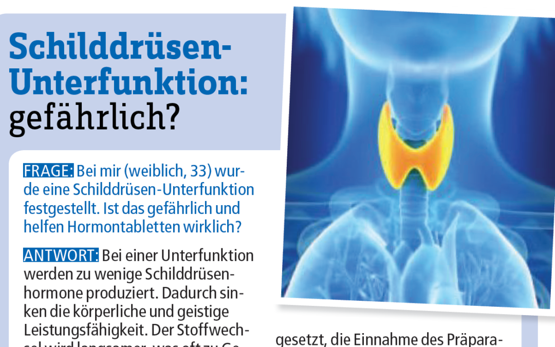 gesund&fit: Schilddrüsen-Unterfunktion gefährlich?