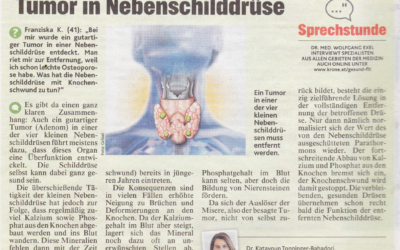 Krone gesund: Tumor in Nebenschilddrüse